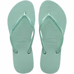 Havaianas Slim Girls Flip Flops - 12K, Green Dew