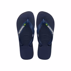 Havaianas Brasil Logo, Female, Adult, Flip-flops, Navy, Image, 39 - 40