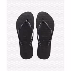 Havaianas Slim, Female, Adult, Flip-flops, Black, Monochromatic, 33 - 34