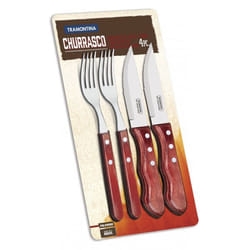 Tramontina Churrasco 21198-708 flatware set 4 pc(s) Red, Silver