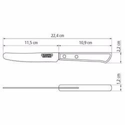 6 Pcs. Tomato/Table Knife Set - 11.5 cm Blade