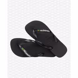 Havaianas Brasil Logo Female Black - Additional view 4