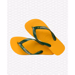 Havaianas Brasil Logo Female Green, Yellow