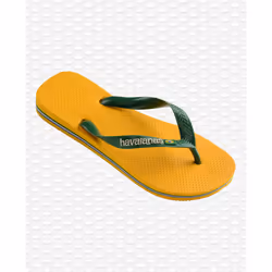 Havaianas Brasil Logo Female Green, Yellow