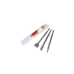 SDS Plus Chisel Set - 3 Piece KCPK03 Ideal Quality Wide Flat and Point Chisels - for Masonry Concrete Bricks Rotary Hammer Accessories