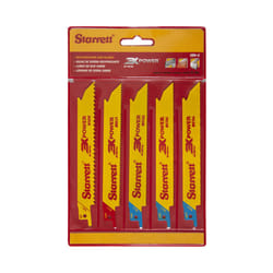 Starrett Assorted Reciprocating Saw Blades - 152mm (5 Pack) (SA290)