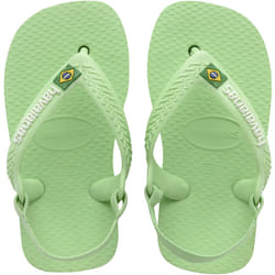 Havaianas Kids Baby Brasil Logo Summer Beach Holiday Sandals Flip Flops - 6K UK, Hydro Green