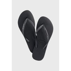 HAVAIANAS kids slim glitter strap flip flops - KIDS UK 10/11, BLACK
