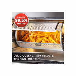 Breville Halo Rotisserie Air Fryer | Digital Extra Large Air Fryer Oven | 10 L | Fry, Bake & Dehydrate | 2000 W | Energy Efficient | Black[VDF127]