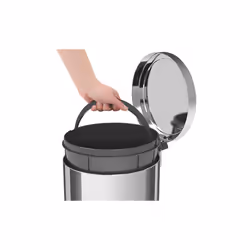 Tramontina Polished Stainless Steel Pedal Bin 3L