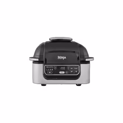 Ninja Foodi Health Grill and Air Fryer [AG301UK] 5.7 Litres, Brushed Steel and Black