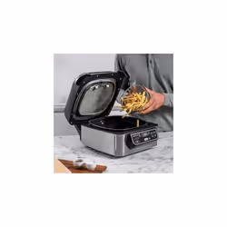 Ninja Foodi Health Grill and Air Fryer [AG301UK] 5.7 Litres, Brushed Steel and Black