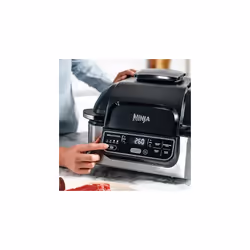Ninja Foodi Health Grill and Air Fryer [AG301UK] 5.7 Litres, Brushed Steel and Black