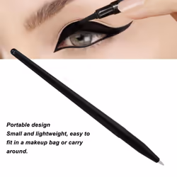 Soft Silicone Eyeliner Brush, Easy to Clean, Portable Eyeshadow Eyebrow Brush for Professional Eye Makeup