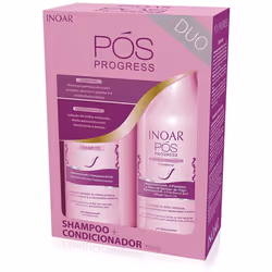 Shampoo and Conditioner - Duo Pos Progress Hair Care Set - Hair Conditioning Treatment - 250ml x 2 - Inoar