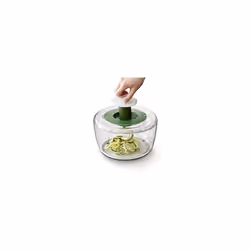 MultiPrep 4Piece Salad Making Set MultiColoured salad spinner spiral cutter slicer and grater compact storage