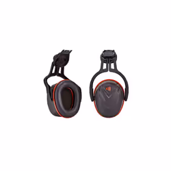 MSA - V-GARD HELMET MOUNTED EAR DEFENDER RED HIGH - Red