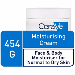 CeraVe Moisturising Cream | 454 g/16 oz | Daily Face, Body & Hand Moisturiser for Instant & Long-Lasting Hydration