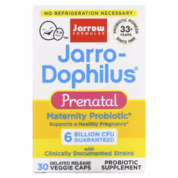 Jarrow Formulas, Jarro-Dophilus, Prenatal, 6 Billion CFU, 30 Delayed Release Veggie Caps