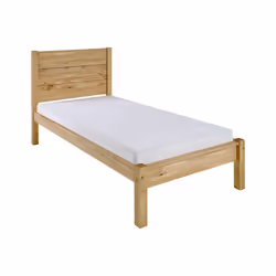 Waxed Pine Wooden Bed Frame, Barton 3ft, 4ft6, 5ft - 3ft Single