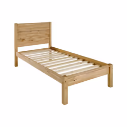 Waxed Pine Wooden Bed Frame, Barton 3ft, 4ft6, 5ft - 3ft Single