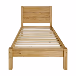 Waxed Pine Wooden Bed Frame, Barton 3ft, 4ft6, 5ft - 3ft Single