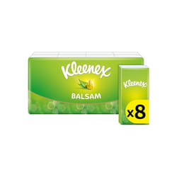 Kleenex Balsam Pocket Pack Tissues, 8 Pocket Packs