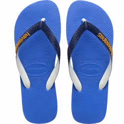 Havaianas Womens Top Mix Summer Beach Pool Sandals Thongs Flip Flops - 6/7 UK, Blue Grey/Blue
