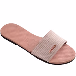 Havaianas Womens You Malta Summer Beach Sandals Flip Flop Slides Sliders - 3/4 UK, Crocus Rose