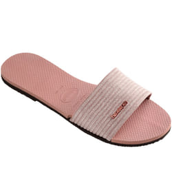 Havaianas Womens You Malta Summer Beach Sandals Flip Flop Slides Sliders - 3/4 UK, Crocus Rose
