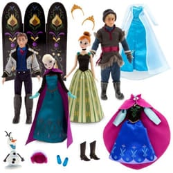 Disney Frozen Deluxe 12 Doll Gift Set Elsa Anna Hans Kristoff
