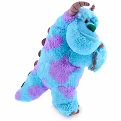 Disney Parks Snuggle Snappers Sulley Plush Doll Slap Bracelet NEW