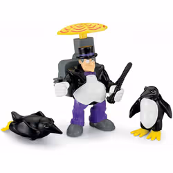 Imaginext M5646 - DC Super Friends Toy - Penguin Figure With Spinning