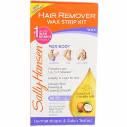 Sally Hansen Hair Remover Wax Strips for Body, Legs, Arms & Bikini,