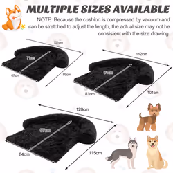Plush Calming Dog Couch Bed Dog Sofa Bed Anti-Slip Bottom With Washable Cover