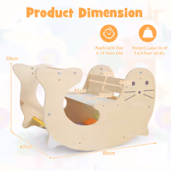 3-in-1 Climbing Toy Set for Kids Indoor Arch Climber  Cute Sea Lion