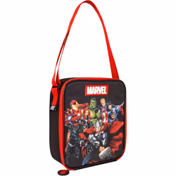 Marvel Avengers Tech Insulated Kids Lunch Shoulder Strap, Official Merchandise by Polar Gear  600D Polyester Cooler