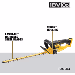 DEWALT DCM563PB-XJ 18 V 5 A XR Cordless Bare Unit Hedge Trimmer - Yellow