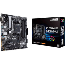 ASUS PRIME B450M-A II, AMD AM4, MATX, 128GB DDR4, 4DIMM, HDMI, DVI, D-SUB, PCIE