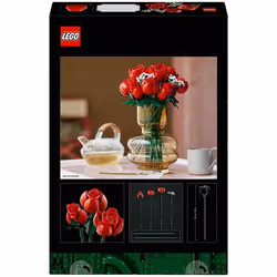 LEGO Icons Bouquet of Roses, Artificial Flowers Set for Adults, Botanical Collection, Home or Office DÃ©cor Accessories, Gifts for Women, Men