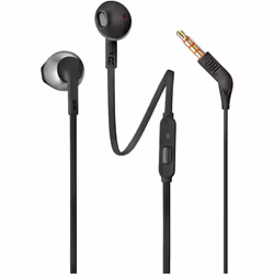 JBL TUNE 205 - In-Ear Headphone with One-Button Remote/Mic - Black
