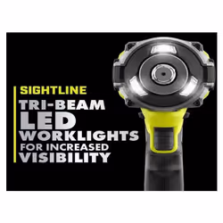 RYOBI - ONE+ HP 18V Brushless Cordless 4-Mode 1/2 in. High Torque Impact Wrench (Tool Only) - PBLIW01B