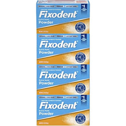 Fixodent Extra Hold Denture Adhesive Powder 2.7 Oz (Pack of 4)
