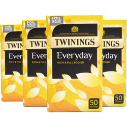 Twinings Everyday Tea 200 Tea Bags (Multipack of 4 x 50 Tea Bags)