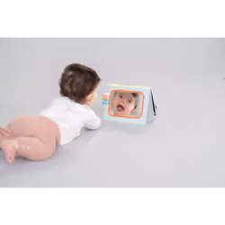Taf Toys Savannah Tummy-time Newborn Baby Book. Double-sided Sensory Pages Includes Baby Safe Mirror, High Contrast Pictures, Crinkle Textures & Baby