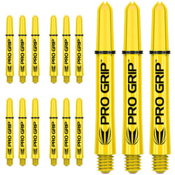 Target Darts 5 x Sets of Yellow Pro Grip Shaft Medium - 15 in Total