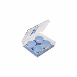 Zoggs Silicone Reusable Ear Plugs for Swimming And Watersports, Clear, Pack of 4