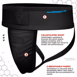 RDX Groin Guard Cup Men, Boxing Kickboxing MMA Muay Thai Sparring Groin Protector, Ventilated Adjustable, Jockstrap Taekwondo, Underwear Jiu Jitsu BJJ
