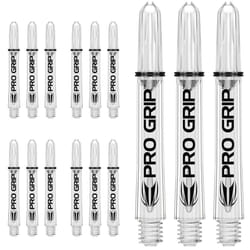 Target Darts 5 x Sets of Clear Pro Grip Shaft Medium - 15 in Total?