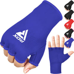 RDX Boxing Hand Wraps Inner Gloves for Punching - Half Finger Elasticated Bandages under Mitts Fist Protection - Great for MMA, Muay Thai, Kickboxing,